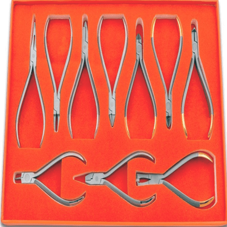 Orthodontics Pliers Set: Kit of 10